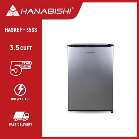 Hanabishi Single Door Refrigerator 3.5 cuft. HASREF35SS.